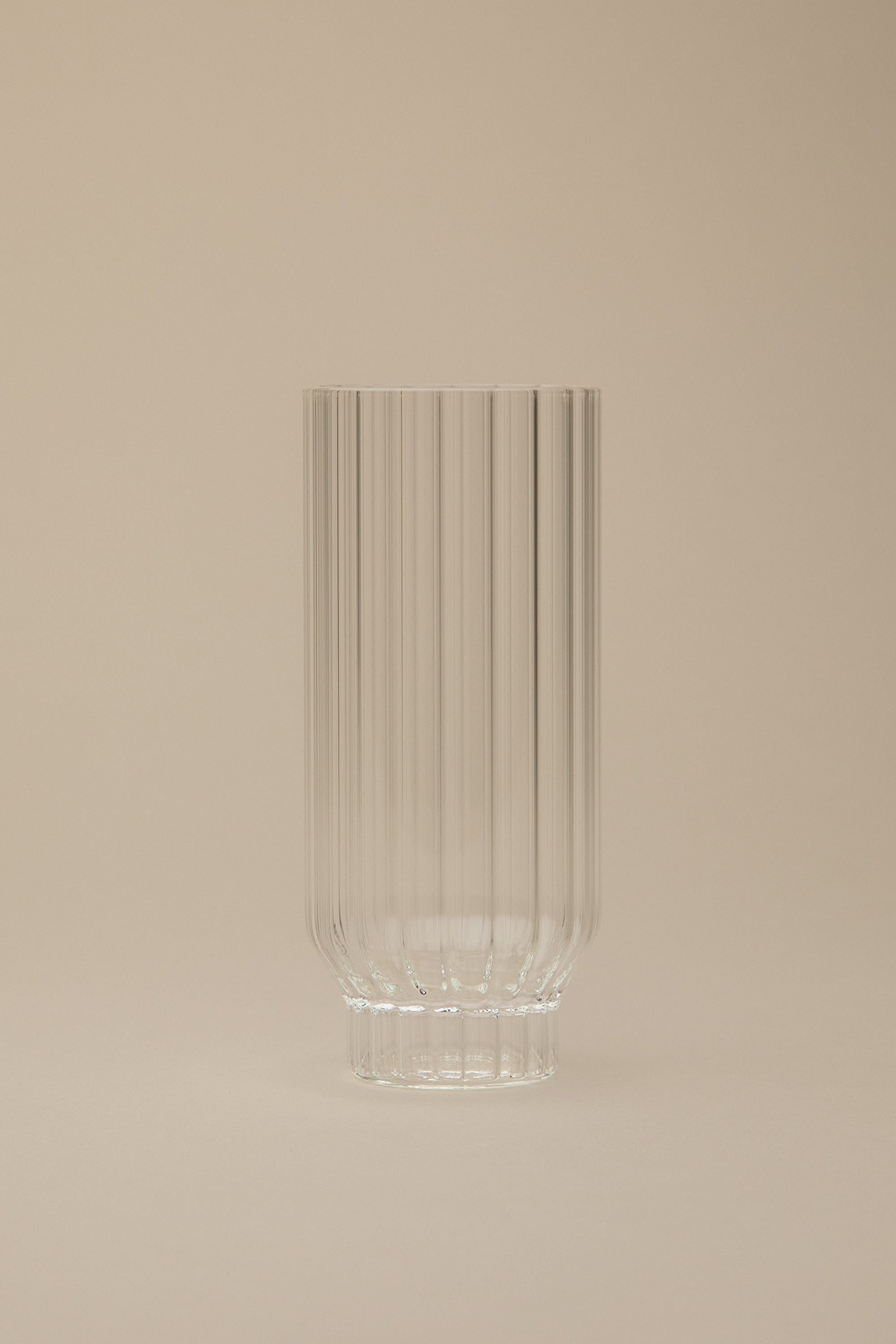 FLUTED COOLER GLASSES, SET OF 2